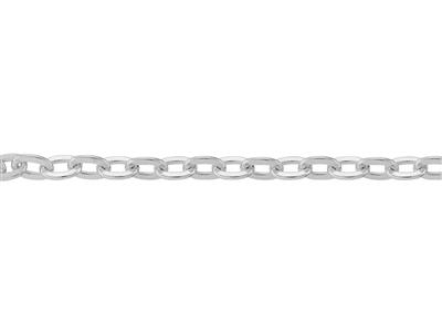 Kette Aus Flachen Forçat-maschen 2,90 Mm, Silber 925. Ref. 10123 - Standard Bild - 3