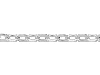 Kette Aus Flachem For\at-glied 3,35mm, Silber 925. Ref. 10124 - Standard Bild - 2