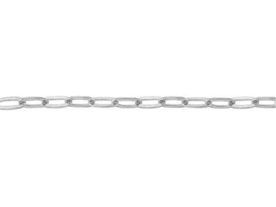 Kette Aus 3 MM Rechteckigen Gliedern, Silber 925. Ref. 10125 - Standard Bild - 3