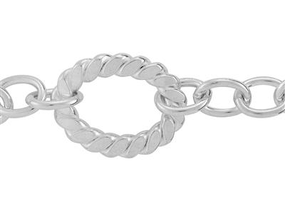 Kette Aus Fantasy-mesh 6,40 Mm, Silber 925. Ref. 10129 - Standard Bild - 1