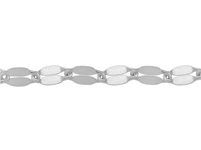 Fantaisie Kette 6,20 X 3,35mm, 925 Silber. Nr. 10132 - Standard Bild - 2