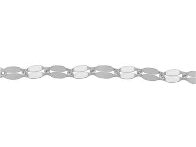 Kette Aus Fantasy-mesh 10,20 X 6,15 Mm, Silber 925. Ref. 10137 - Standard Bild - 3