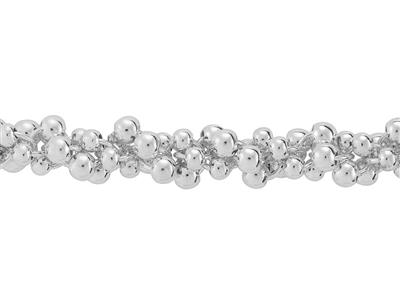 Massive Fantasie-kette, Mehrere Kugelglieder, 8 MM 925er Silber. Ref. 10182 - Standard Bild - 2