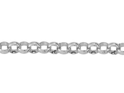 Runde Jaseron-gliederkette Massiv 8mm, Silber 925. Ref. 10181 - Standard Bild - 2