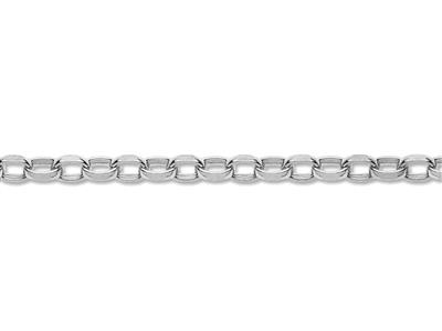 Jaseron-gliederkette Mit Diamantschliff 3,20 Mm, Silber 925. Ref. 10202