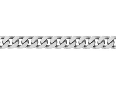 Diamantgeschnittene Gourmetkette Mit 4 Seiten 12 Mm, Silber 925. Ref. 0388112