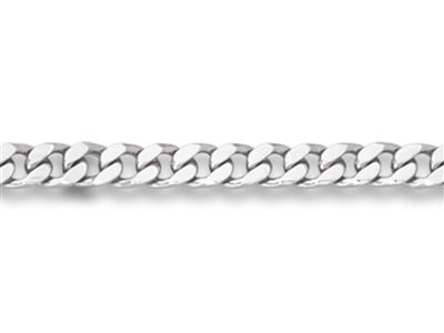 Gourmetkette Flach Gefeilt 4 Seiten10 Mm, Sterlingsilber 925. Ref. Bn L Sl4