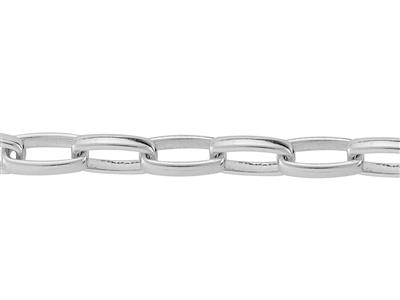 Gewölbte Rechteckige Maschenkette 5,9mm, Silber 925. Ref. 10068 - Standard Bild - 2