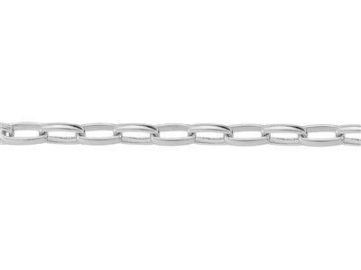 Gewölbte Rechteckige Maschenkette 5,9mm, Silber 925. Ref. 10068 - Standard Bild - 3