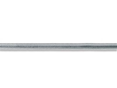 Flache, Ovale Schlangenmasche 4,20 Mm, Silber 925. Ref. 10069