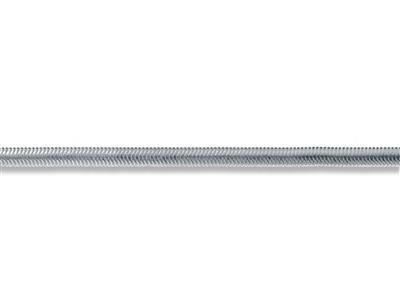 Flache, Ovale Schlangenmasche 4,20 Mm, Silber 925. Ref. 10069 - Standard Bild - 2