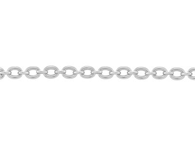 Kette Aus For\at-maschen, Abwechselnd Oval, 11 Mm, Silber 925. Ref. 10056 - Standard Bild - 3