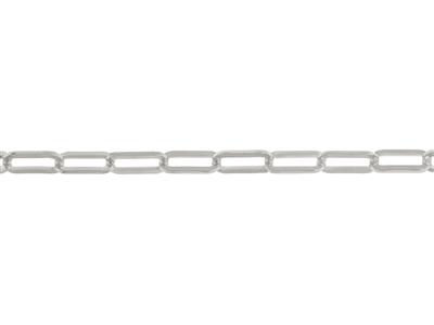 Rechteckkette 3,40 Mm, 18 Kt Weißgold, Ref. 00861bis - Standard Bild - 2