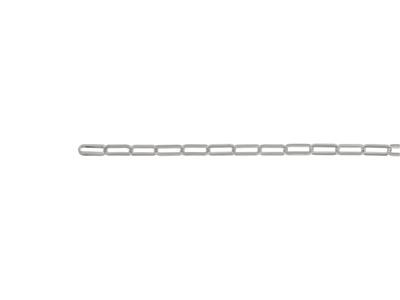 Rechteckkette 3,40 Mm, 18 Kt Weißgold, Ref. 00861bis - Standard Bild - 3