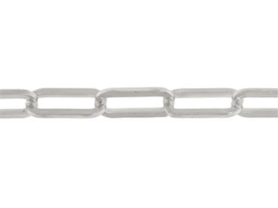 Kette Mit Rechteckigen Maschen 4,20mm, Weigold 18k. Ref. 00862bis
