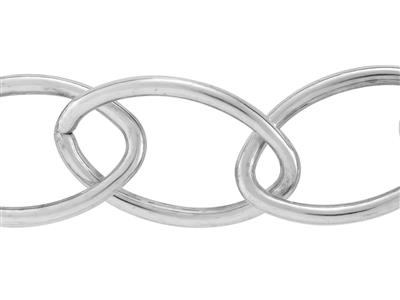 Navette-glied Kette 11 Mm, Silber 925. Ref. 10066