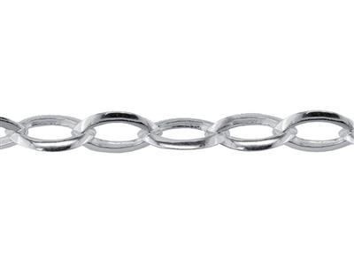 Kette Mit Navette-glieder 9,40 Mm, Silber 925. Ref. 10065 - Standard Bild - 3