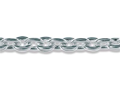 Ovale Forat-maschenkette 11 Mm, Silber 925. Ref. 10055