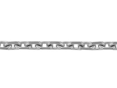 Kette Aus Forat-maschen Mit Diamantbeschichtung 1,60 Mm, Silber 925. Ref. 00450
