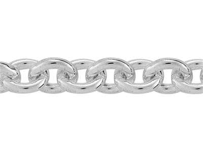 Runde Ankerkettenglied-kette 3 Mm, Silber 925. Ref. 00380 - Standard Bild - 2