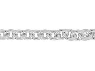Runde Ankerkettenglied-kette 6,10 Mm, Silber 925. Ref. 00415