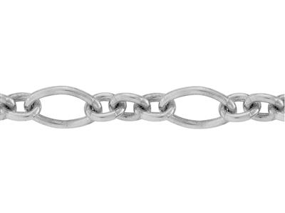 For\at-maschenkette Figaro Baroque 4 Mm, Silber 925. Ref. 10149 - Standard Bild - 2