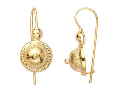Ohrringe Kohl 8 Mm, Gelbgold 750 - Standard Bild - 1