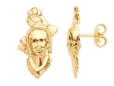 Ohrringe Madras 13 X 21 Mm, Gelbgold 750 - Standard Bild - 1
