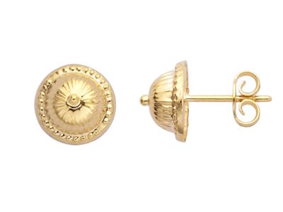 Ohrringe Kohl 8 Mm, Gelbgold 750 - Standard Bild - 1
