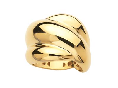 Volumenring Vague 3,80  18 Mm, 18k Gelbgold, Finger 54