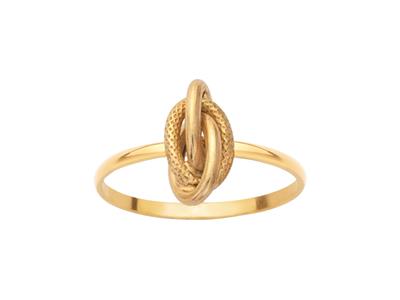 Ring noeud Forçat Piqué, 6x11 Mm, Gelbgold 18k, Finger 56