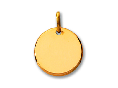 Jeton-medaille 16 Mm, 18k Gelbgold Poliert