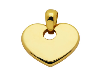 Herzanhänger MM 18 Mm, Gelbgold 18k. Ref. 60317