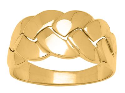 Geflochtener Ring, 18k Gelbgold, Finger 52 - Standard Bild - 1