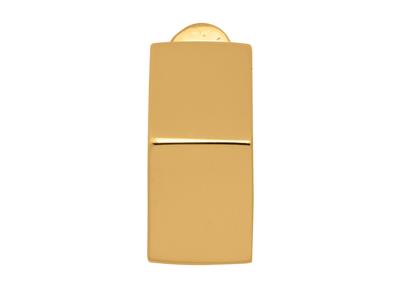 Ohrringe In Rautenform, 18k Gelbgold - Standard Bild - 3