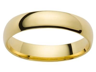 Trauring Band, 2,00 X 1,50 Mm, 18k Gelbgold, Finger 51