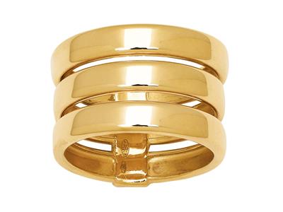 Ring 3 Linien, 18k Gelbgold, Finger 54 - Standard Bild - 1