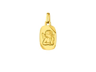 Medaille Engel Phantasie 15 Mm, 18k Gelbgold - Standard Bild - 1