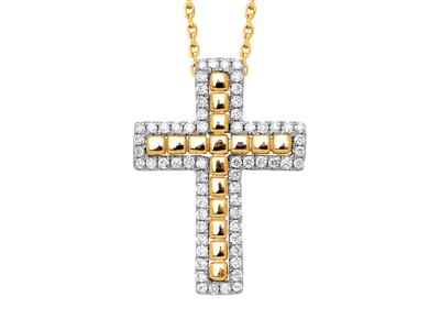 Kreuz-Diamantanhänger-0,22ct,-DrahtPe...