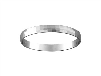 Bge Alliance Striee 3mm Or Gris 18k Doigt 62 - Standard Bild - 1