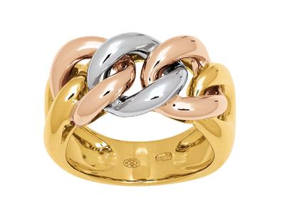 Ring Aus Gourmet-mesh, 3 Gold 18k, Finger 52 - Standard Bild - 1