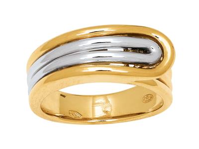 Ring Schnalle, 3 Gold 18k, Finger 52