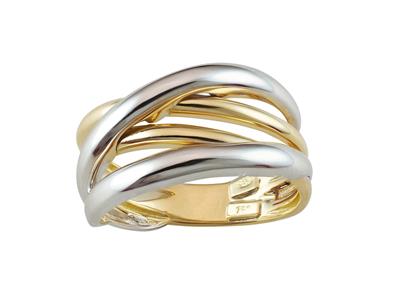 Bauge Entremelee 11 Mm, 18k Bicolor Gold, Finger 58 - Standard Bild - 1