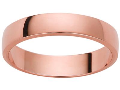 Trauring Band, 3,00 X 1,50 Mm, 18k Rosgold, Ringgröe 54