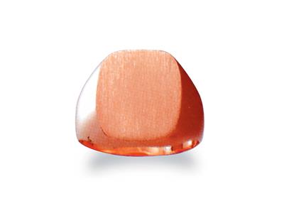 Chevaliere Massive 4063 Tournee Or Rouge 18k Pour Armoiries 17 X 13,5mm, Taille 47