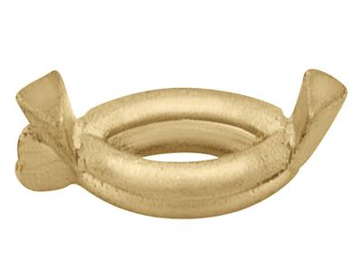 Fassung Mit 2 Krallen Für Marquise-edelstein Von 4,5 X 2,5 Mm, 18k Gelbgold. Ref. 02114