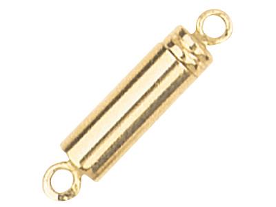 Glatter Zylindrischer Verschluss 12,5 X 4 Mm, 18k Gelbgold. Ref. 07008