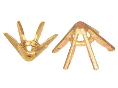 Fassung Mit 6 Zinken Für Runden Stein Von 6 Mm, 18k Gelbgold. Ref. 01532