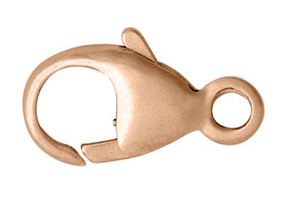 Gewolbter, Geprägter Handschellenverschluss Mit Integriertem Ring 13 Mm, 18k Rotgold. Ref. 17199