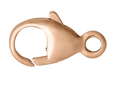 Gewölbter, Gestanzter Karabinerverschluss Mit Eingebautem Ring 13 Mm, 18k Rotgold Ref. 17199